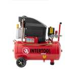 Компрессор 24 л, 1.5 кВт, 8 атм , 206 л/мин. INTERTOOL PT-0010