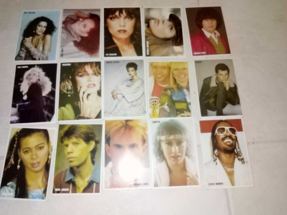 coleção calendarios de bolso 1985 tv top stars