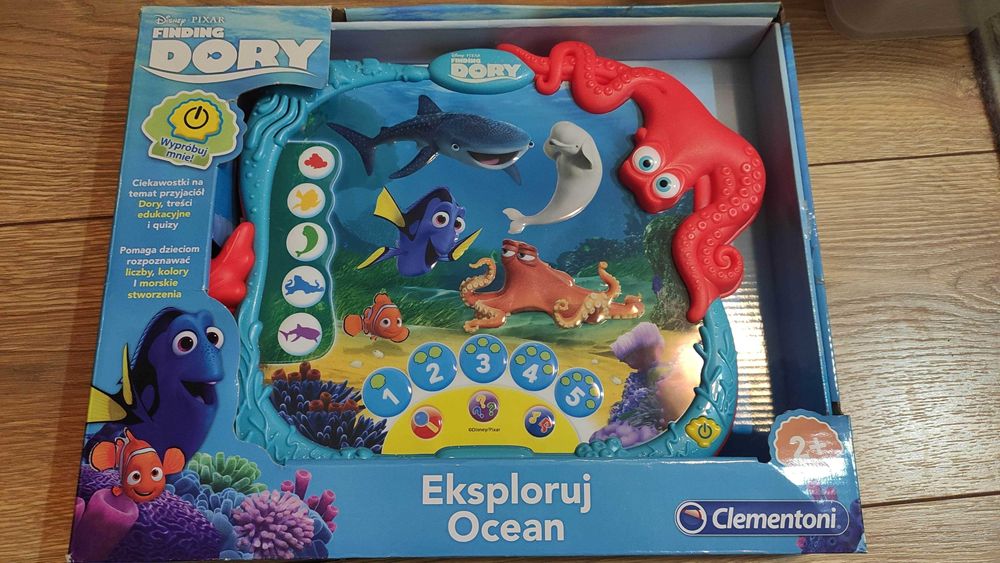 interaktywna zabawka, tablet, Nemo, Dora, rybki, ryby,książka, puzzle