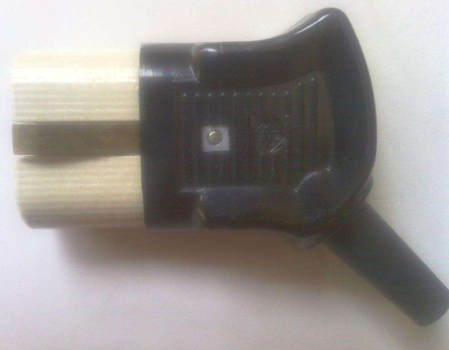 Ficha electrica para coloche ou ferro de engomar em porcelana