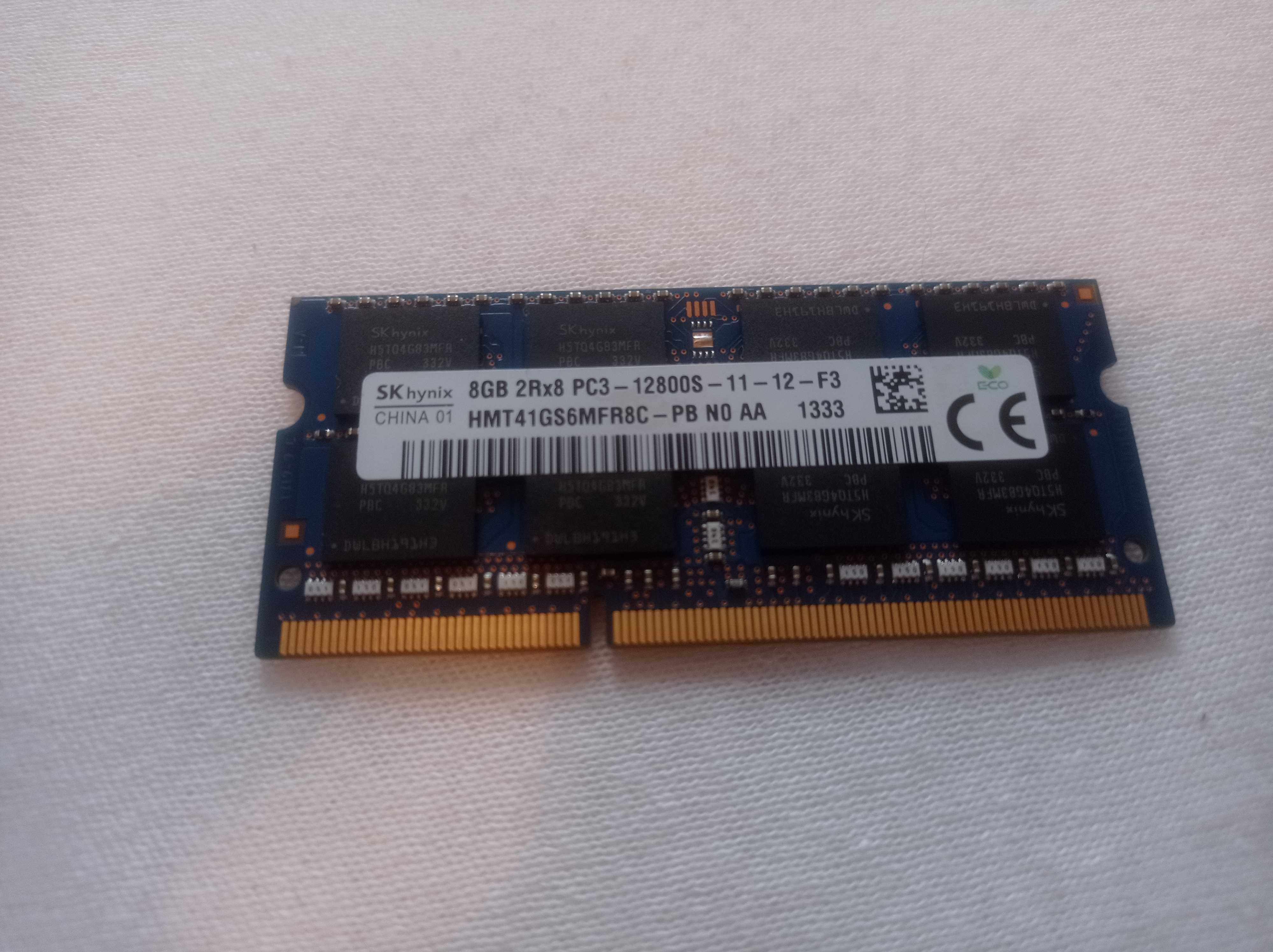Pamięć RAM 1x 8GB Hynix SO-DIMM DDR3| HMT41GS6MFR8C-PB