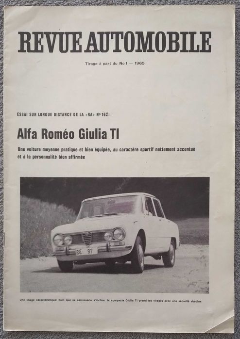 Prospekt test Alfa Romeo Giulia TI