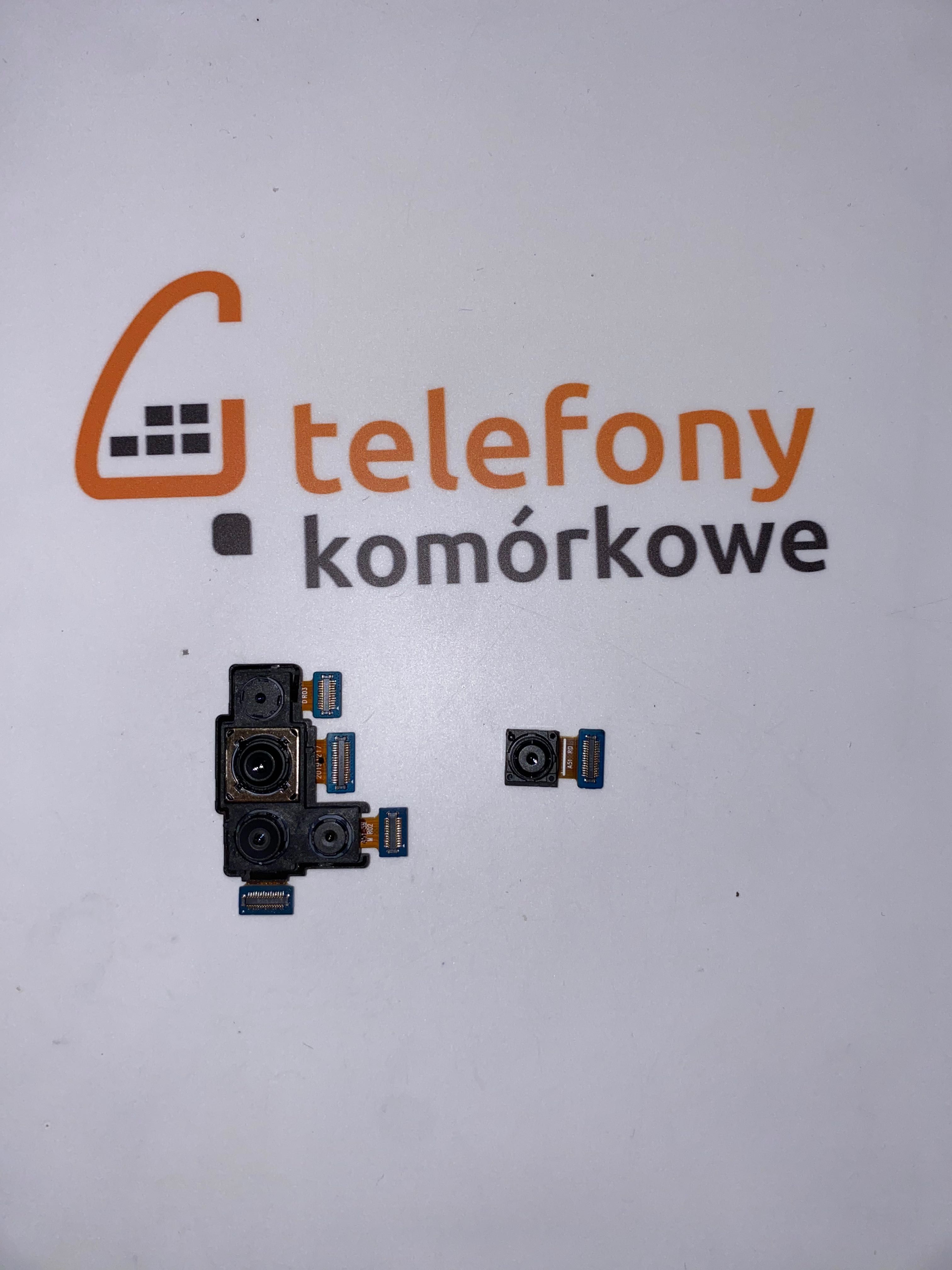 Samsung A51 aparat kamera przód i tył komplet