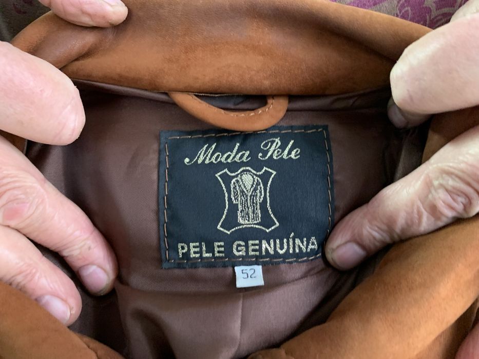 Casaco de pele genuina