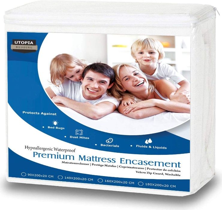 EVITE PERCEVEJOS - Capa de colchão impermeável com zíper - EM STOCK