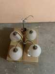 Lampa 4 klosze  -PRL, vintage, retro. Stan idealny