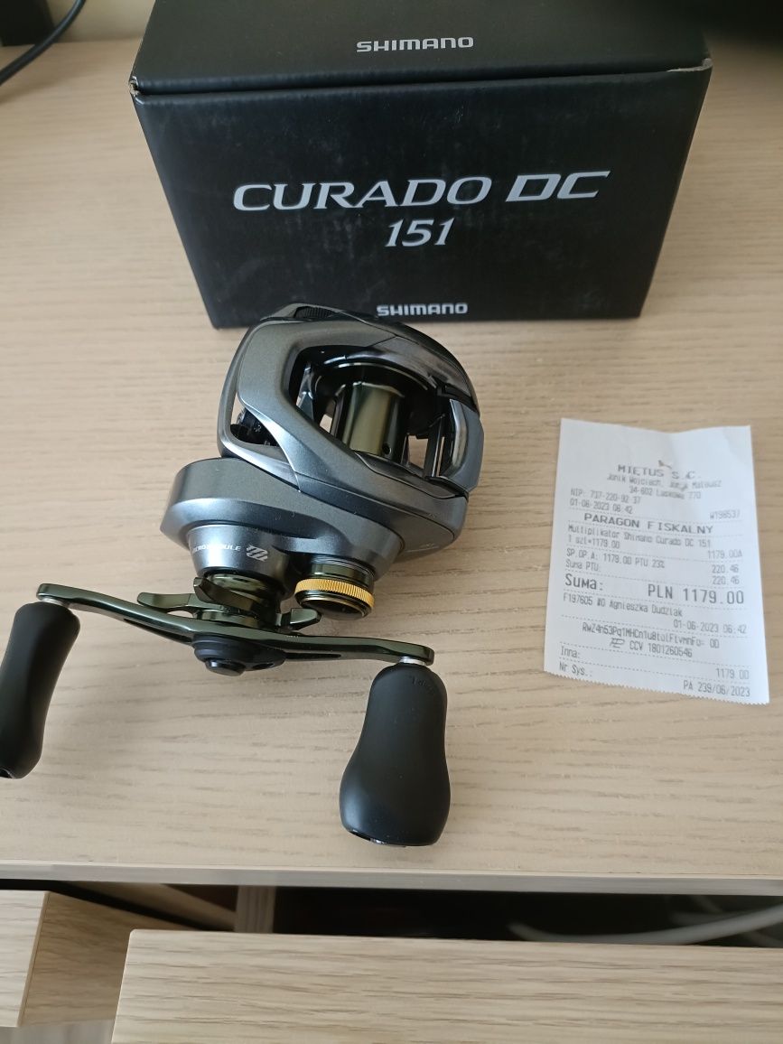 Zestaw castingowy Shimano curado 151dc+Shimano curado 2,26 14-42gr