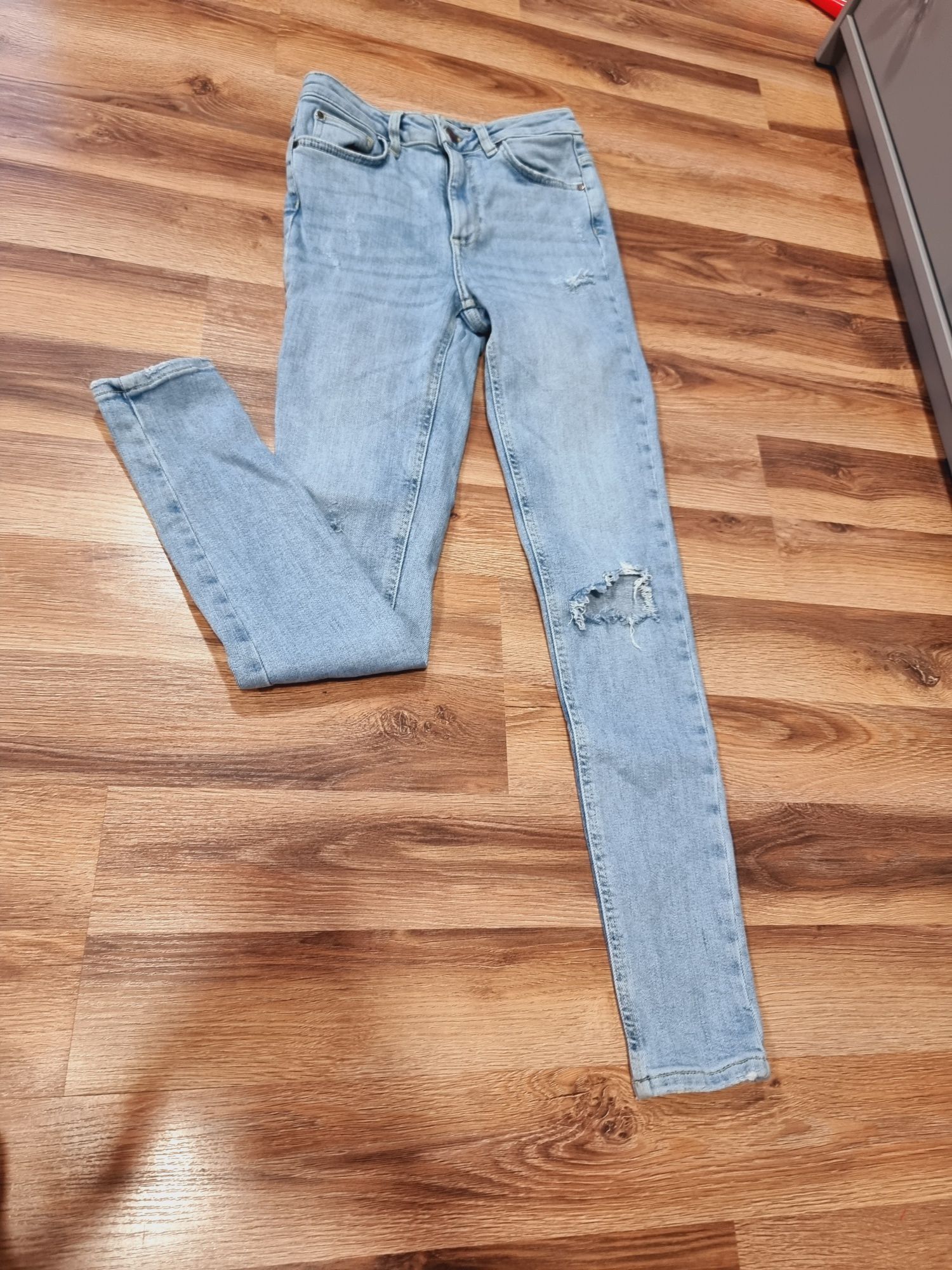 Spodnie jeansy skinny xs