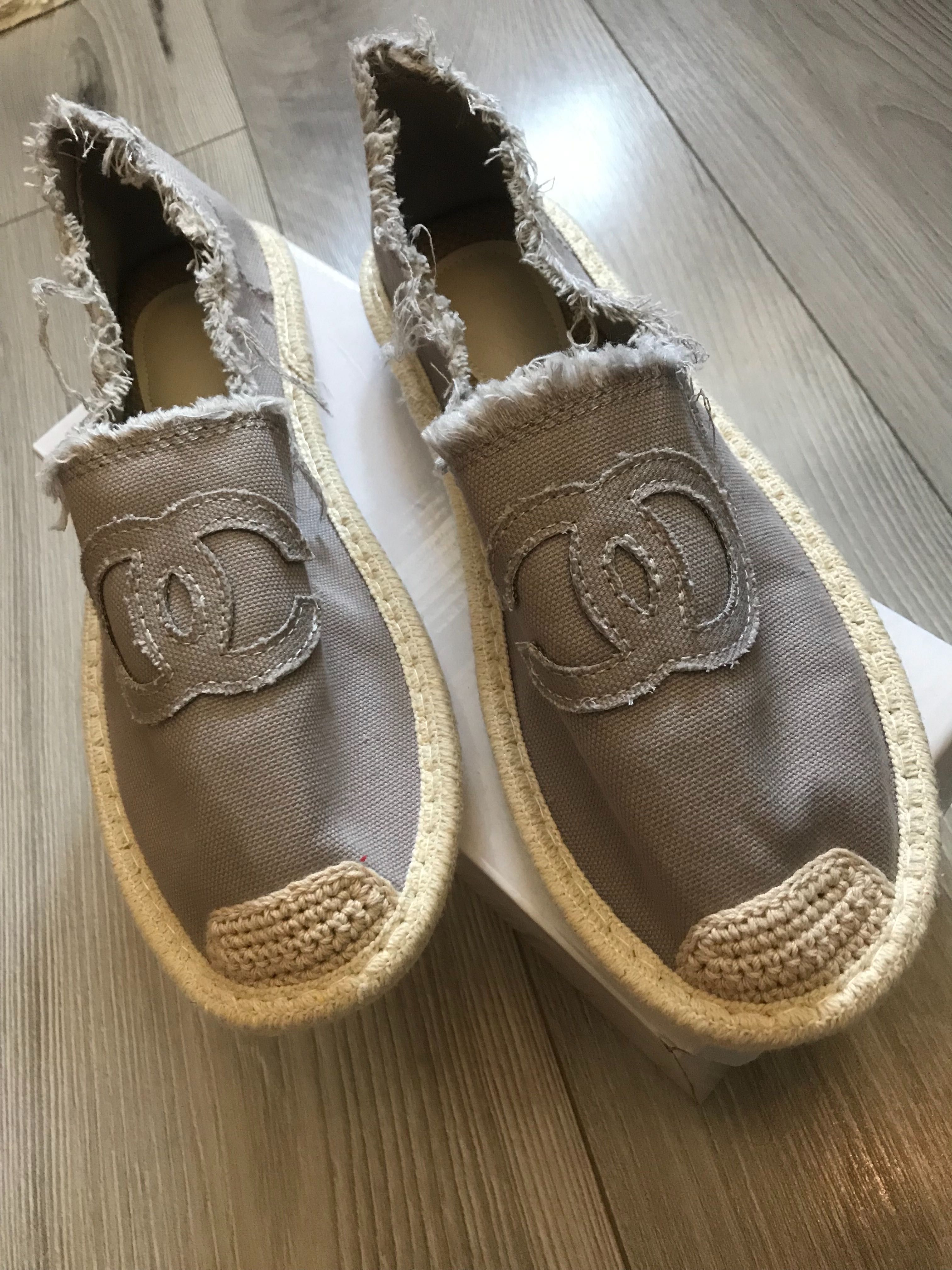 Nowe espadryle szare 37