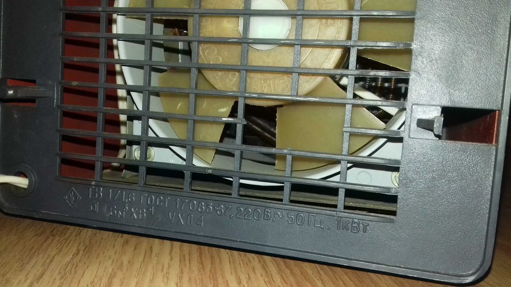 Электротепловентилятор ТВ 1/1,6. ГОСТ 17083-87 (СССР)