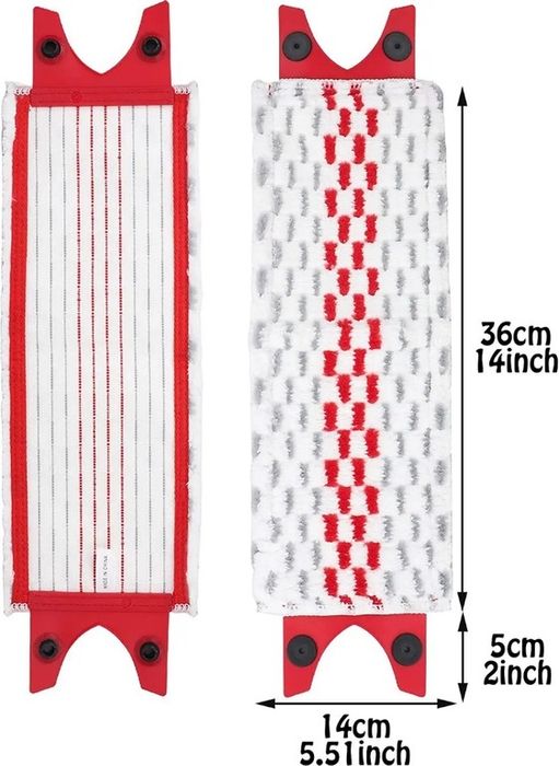 3x Płaski wkład do mopa Mega chłonny  Miękka mikrofibra