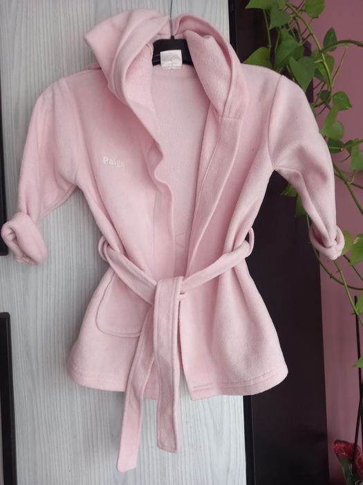 Szlafrok kąpielowy różowy dla dziewczynki Paige