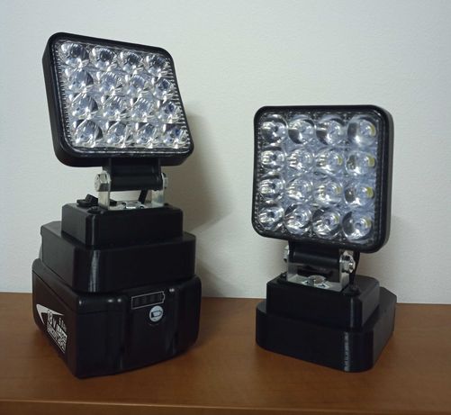 Halogen lampa LED + adapter DO MAKITA 18V