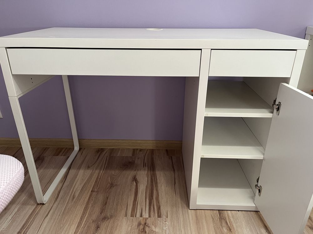 Biurko Micke i krzesło Vimund IKEA