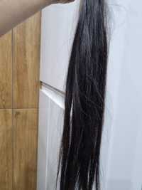 Włosy naturalne 70g 50cm ciemny brąz