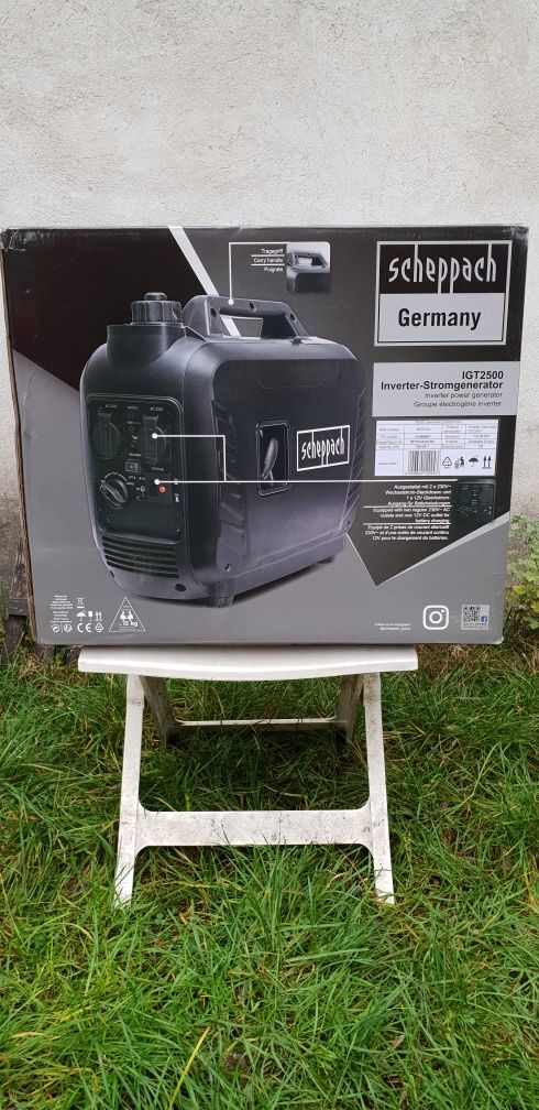 Agregat generator inverterowy  scheppach IGT2500 nowy!Gwarancja 5 lat