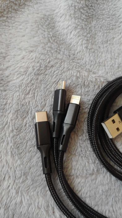 Зарядный кабель универсал Apple Android type-c Micro usb планшет новый