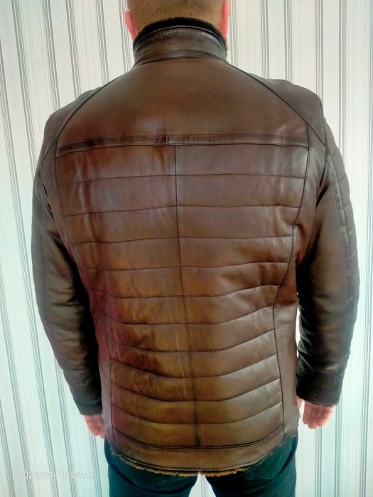 Кожаная курточка зима