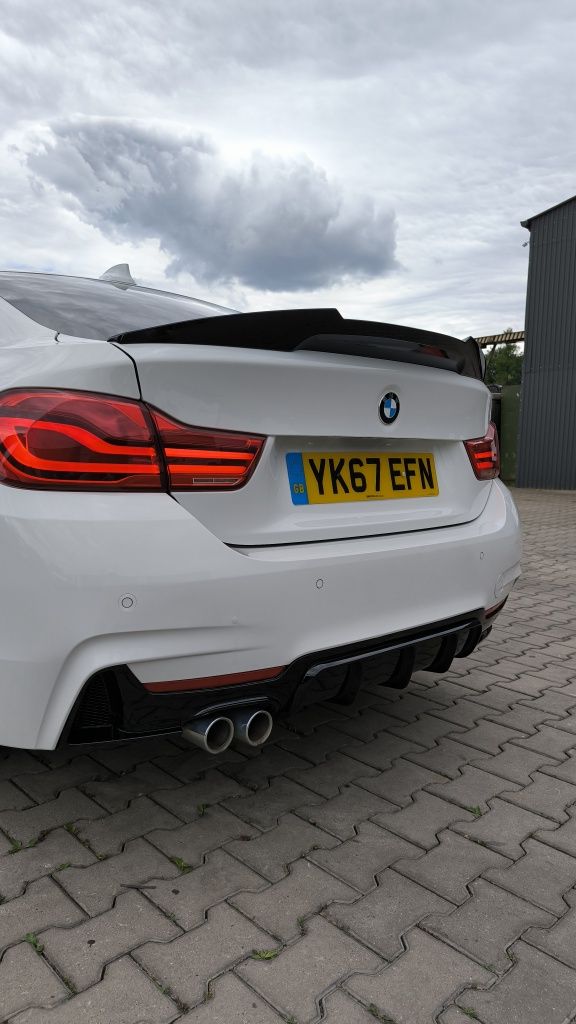 BMW F36 Lotka Dokładka Spoiler M4 -Look czarny połysk