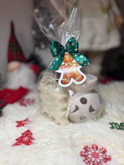 Kominek zapachowy z 6 wkladami sojowymi o zapachu jabłko cynamon