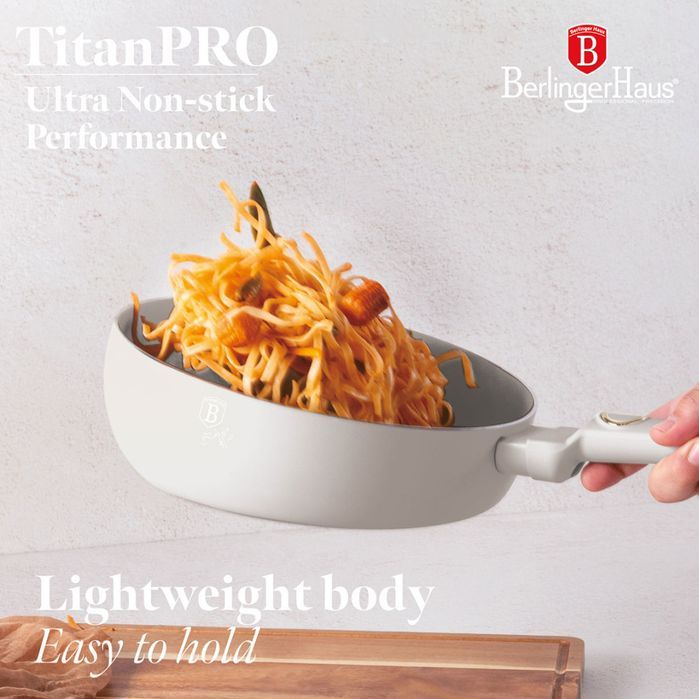 Wok Patelnia Flip Tytanowa 26Cm Berlinger Haus Bh-8059 Sahara