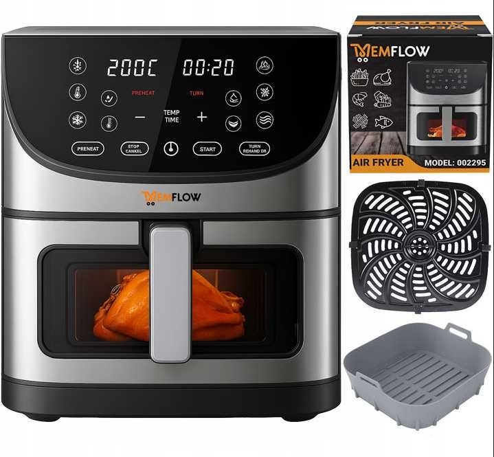 Nowa Air Fryer Frytkownica Beztłuszczowa 8l 1800w Duża Misa GWARANCJA