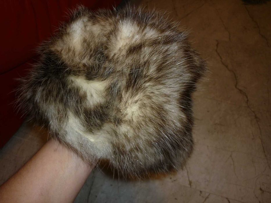 czapka skóra futro naturalne