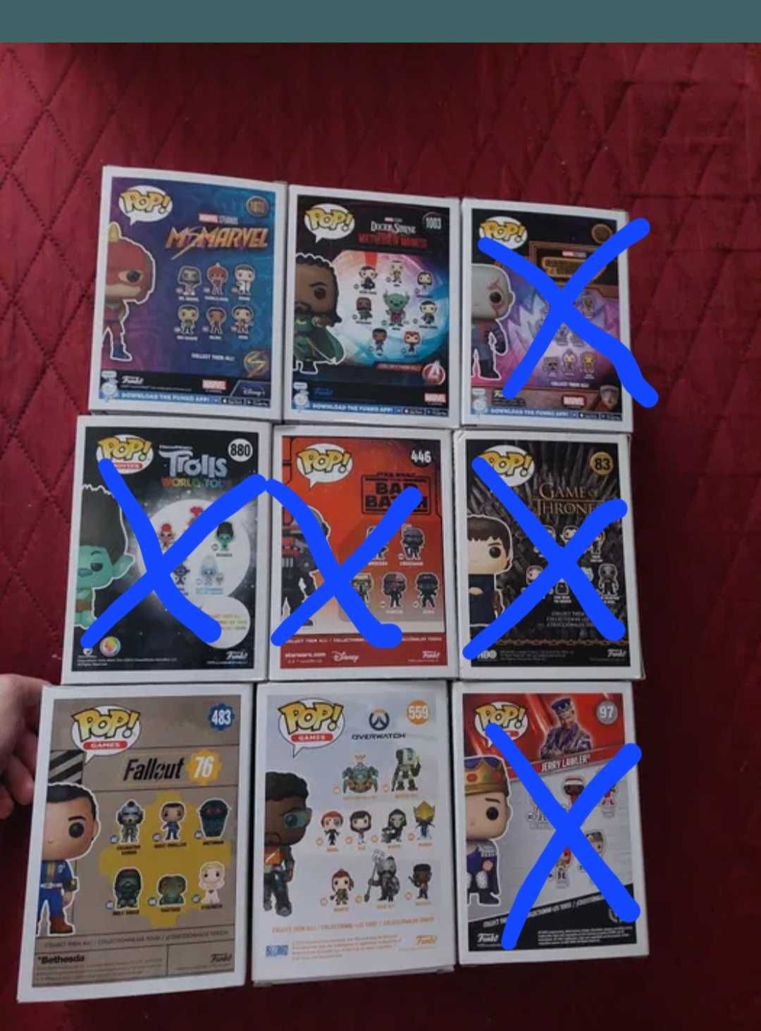 Funko Pop'(Marvel,movies,games