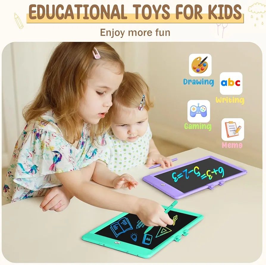 2x tablet graficzny, tablica do rysowania dla dzieci 12 cali multikolo