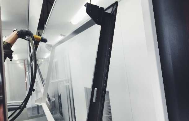 Najtańsza brama przesuwna od ręki ocynk lakier rama i wypełnienie