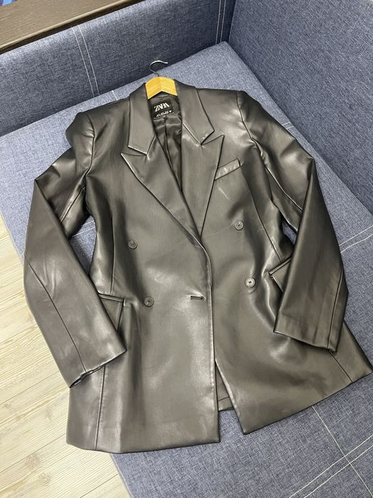 Шкіряний піджак Zara