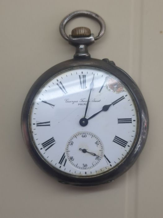 Годинник старовинний кишеньковий срібло Georges Favre Jacot Prima