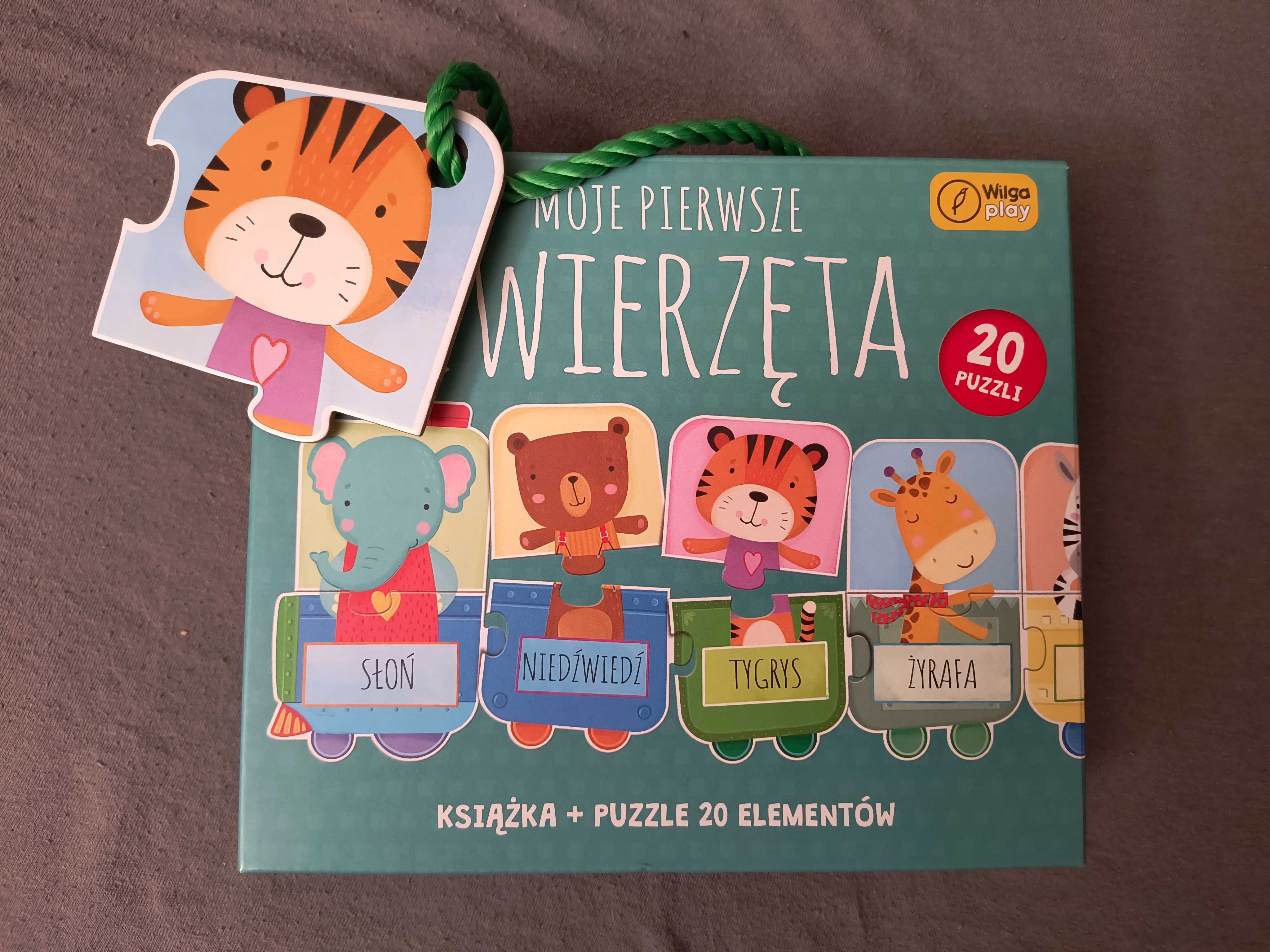 Moje pierwsze puzzle zwierzęta Wilga + Układam pojazdy Czuczu 2+