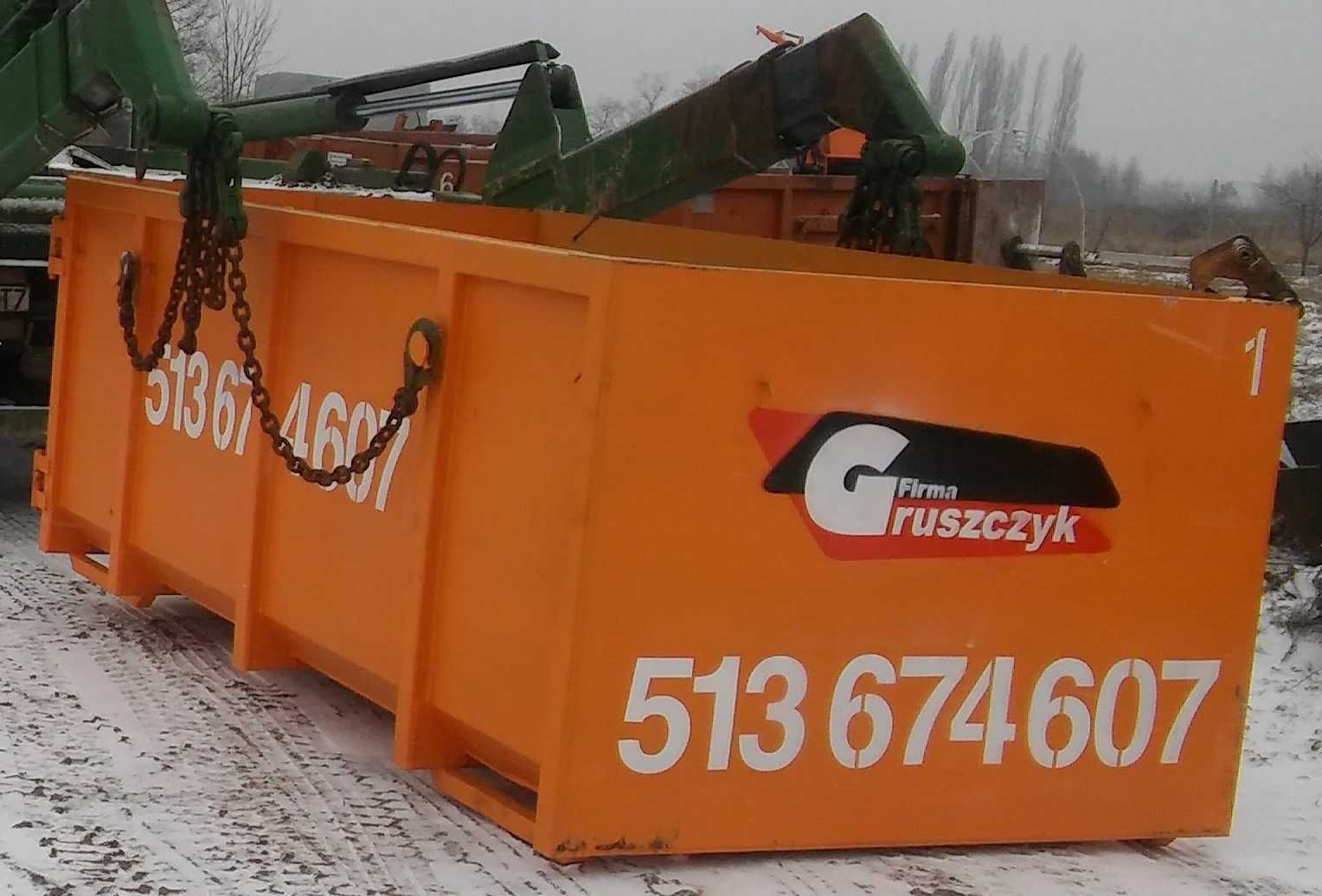 Wywóz śmieci gruzu odpadów kontener na odpady pojemnik wanna kontenery