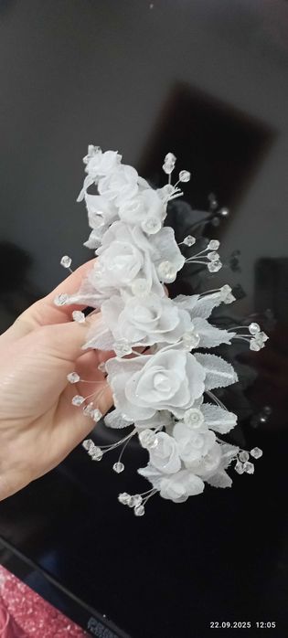 Віночок білий на голову