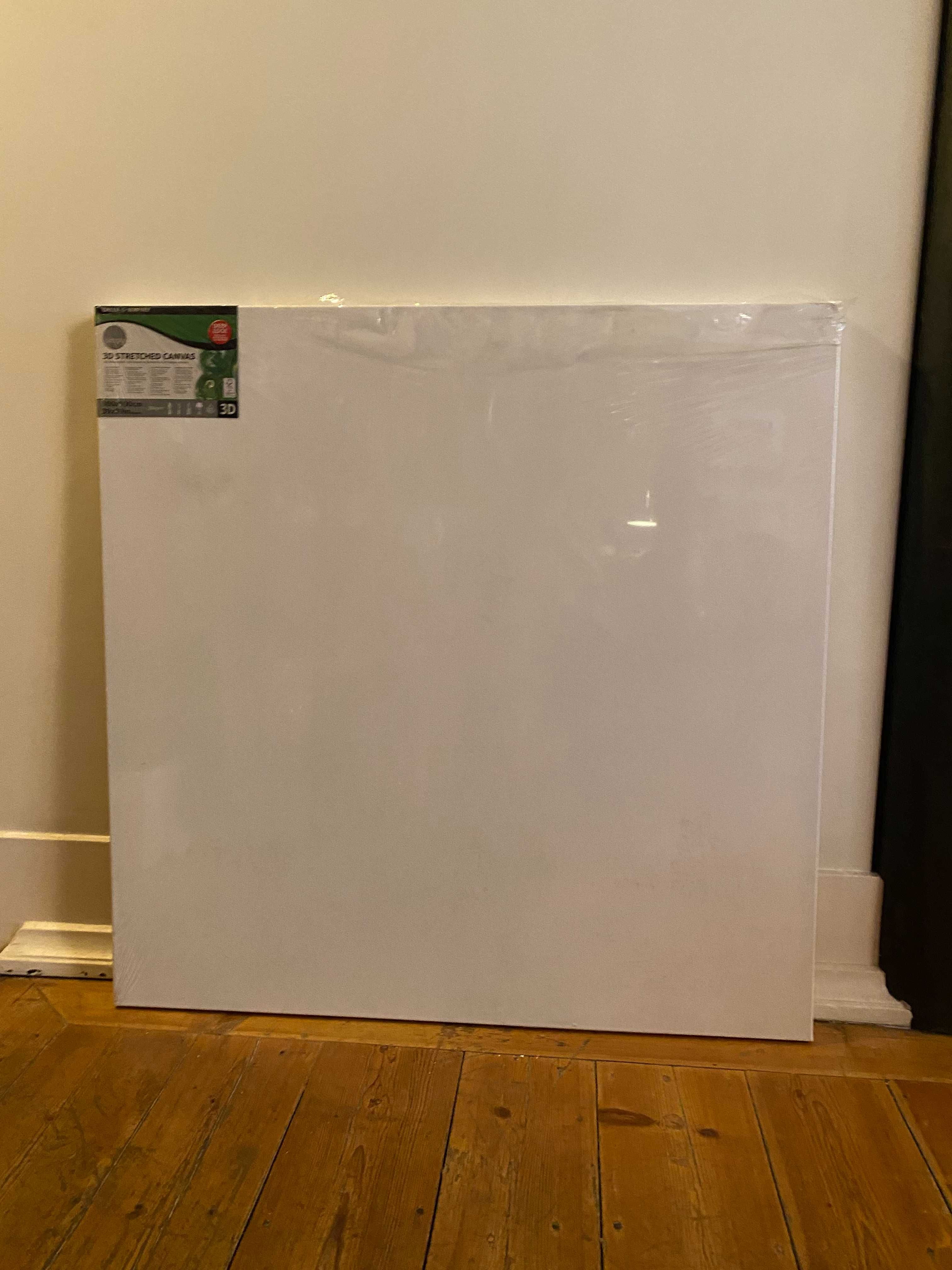 Tela esticada para pintura - 1m X 1m X 3,5