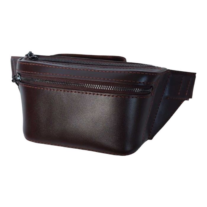 Сумка бананка из натуральной кожи