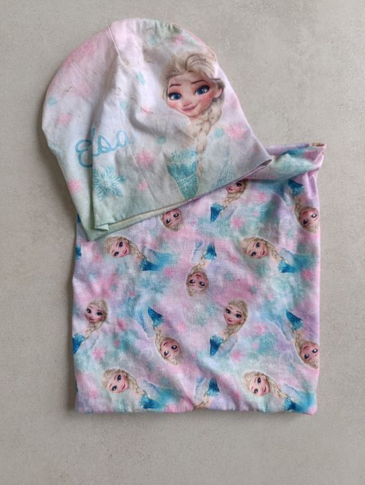 Komplet szalik komin czapka Anna i elsa Frozen kraina lodu