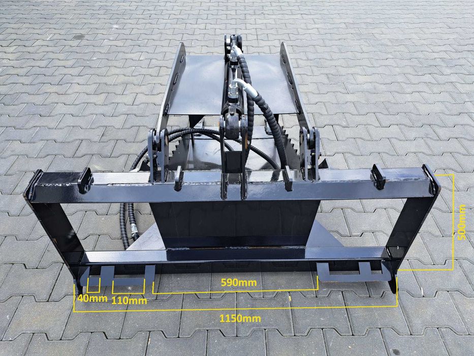 Łyżka hydrauliczna chwytakowa przeładunkowa do ładowarki burtowej