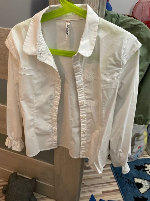 Elegancka biała koszula dziewczęca Coccodrillo