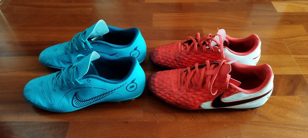 Chuteiras de Futebol Nike Mercurial e Tiempo