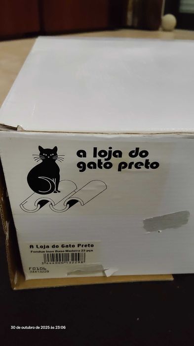 Fondue em inox com base giratoria