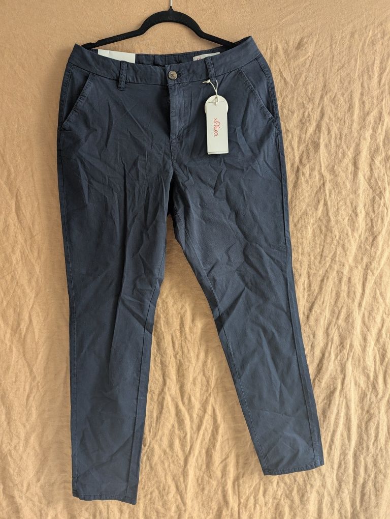 Штани брюки чінос chino s.Oliver нові синій колір (navy blue)