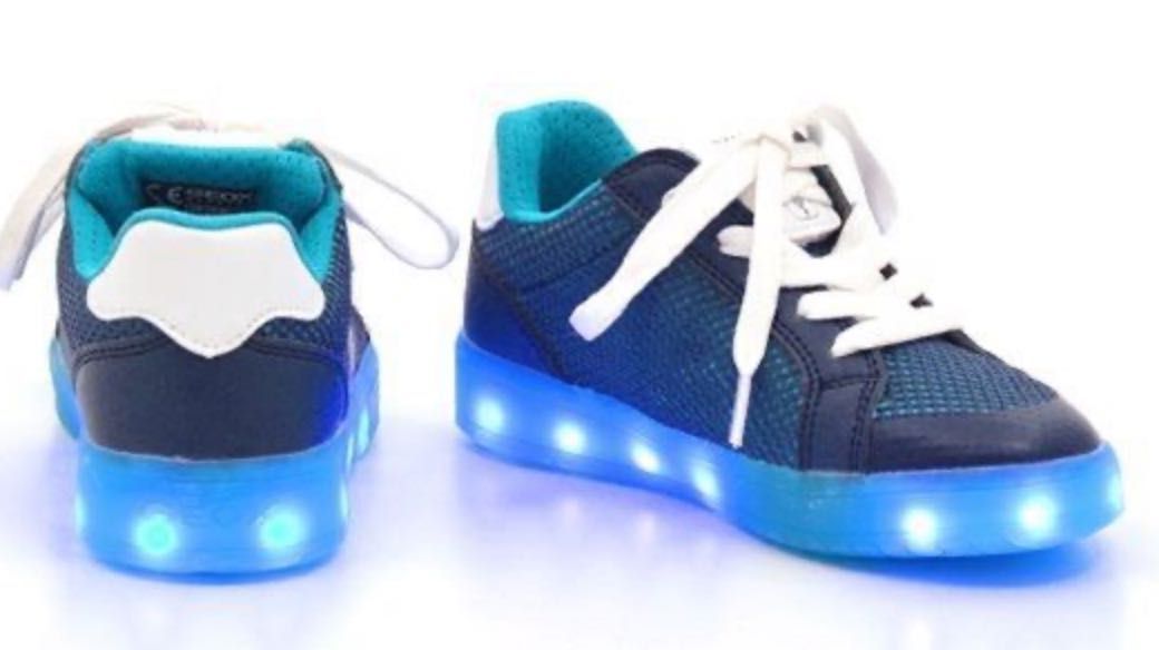 Geox Kommodor Sneaker niebieskie nowe buty led, Świecące, migające