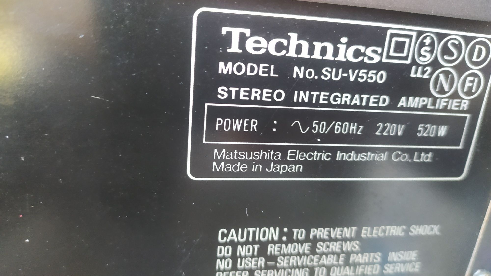 wzmacniacz technics su-v550