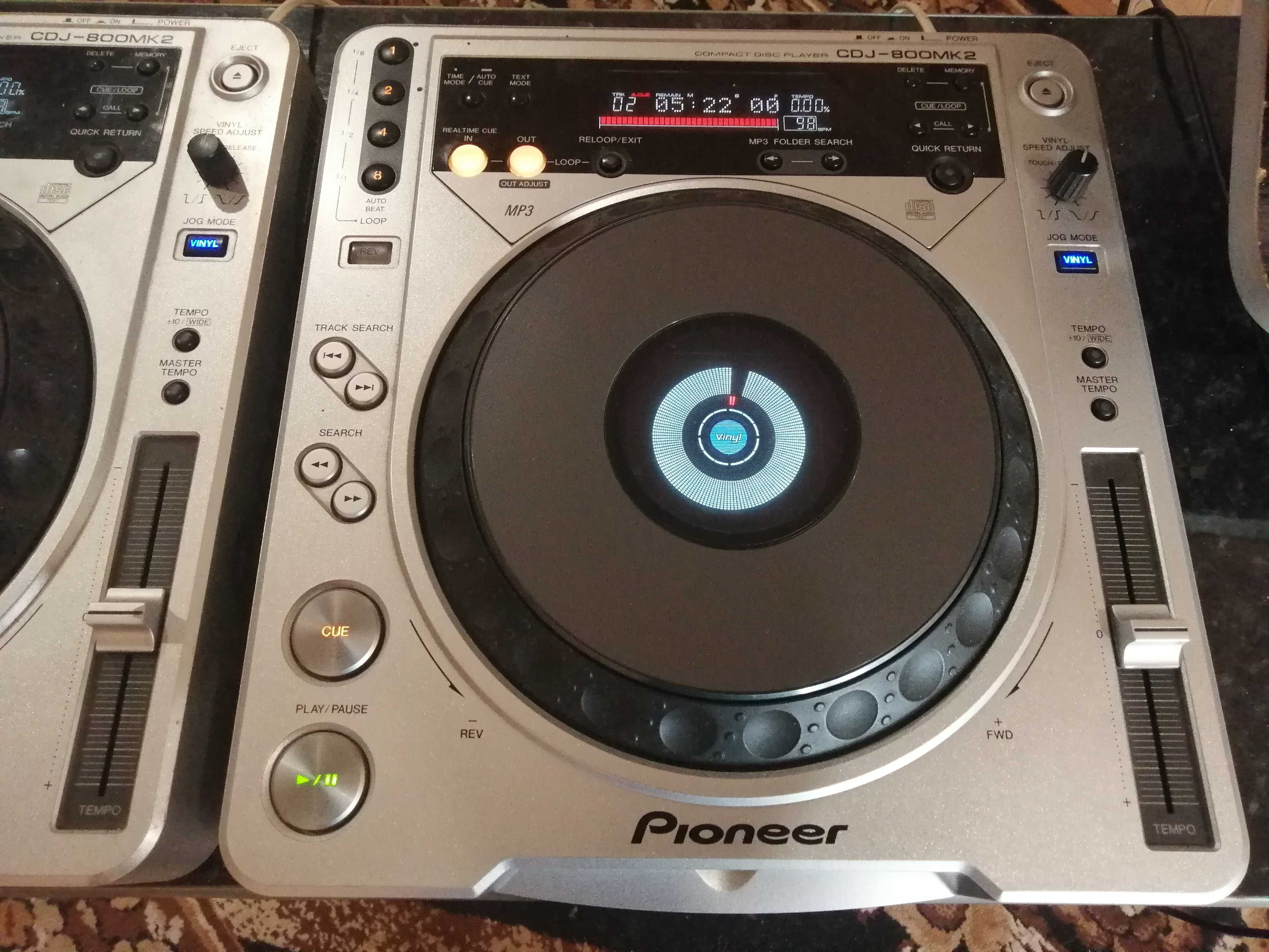 Pioneer CDJ-800 MK2 пара сд програвачів