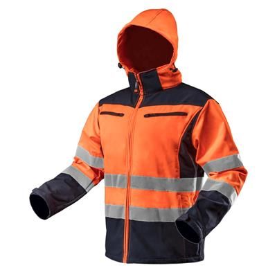 Kurtka robocza SOFTSHELL kaptur pomarańcz XL NEO