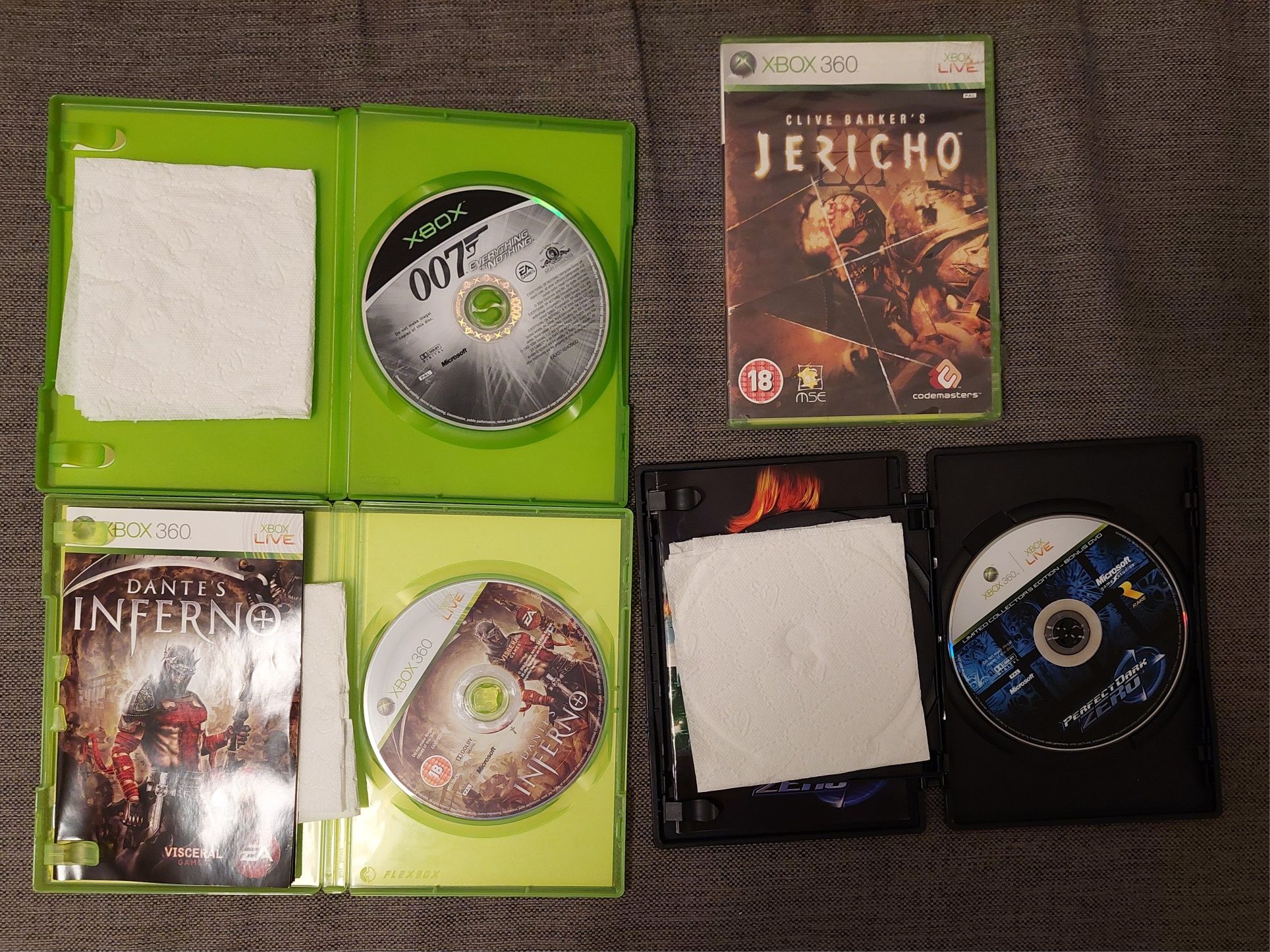 Gry Xbox 360 zestaw 4 sztuki