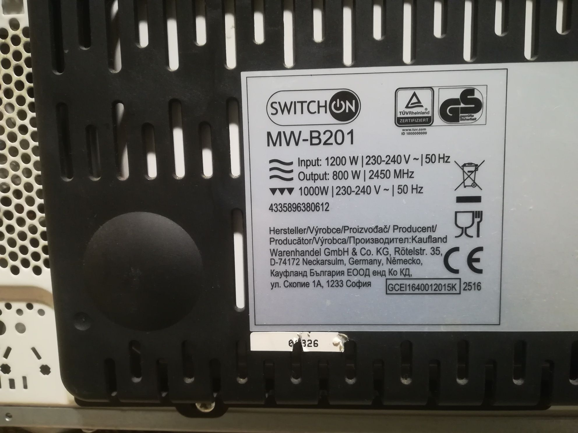 Kuchenka Mikrofalowa MW-B201 z grillem