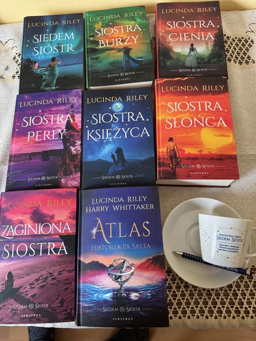Komplet książek „Siedem sióstr” + gadżety